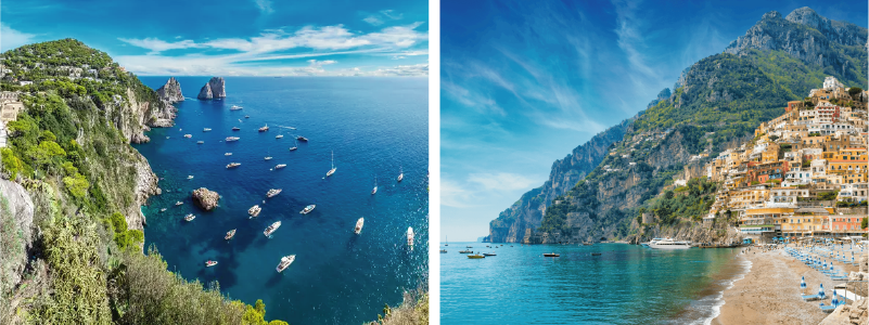 Capri and Positano private boat tour